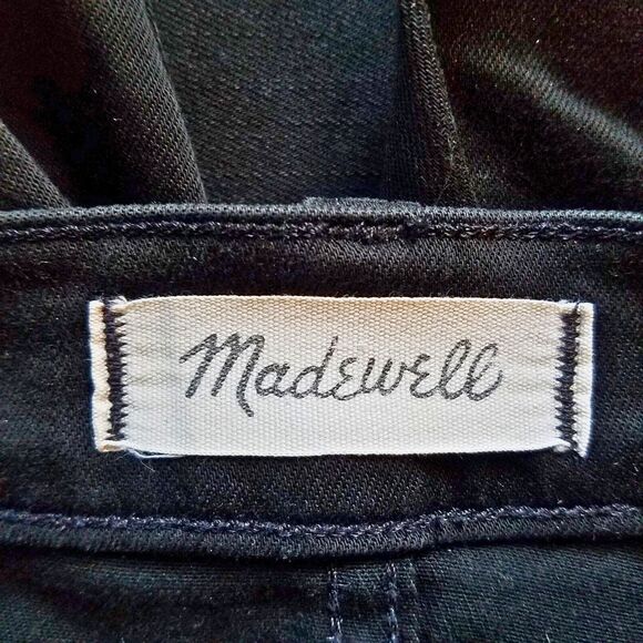 Madewell Jeans Women’s 30 Tall 8" Skinny Black Stretch Denim - Picture 4 of 6